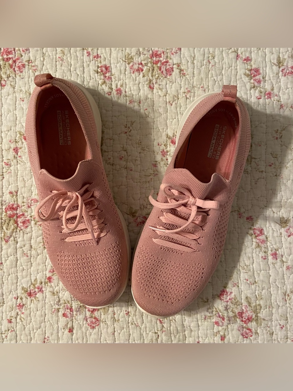 Sketchers Pink Stretch Knit Sneaker